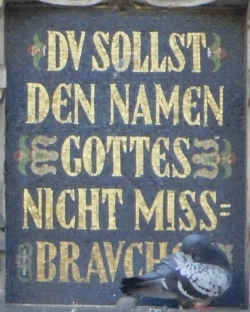 DSCN4487 10 Gebote Du sollst den Namen Gottes nicht missbrauchen